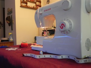 A Singer sewing machine